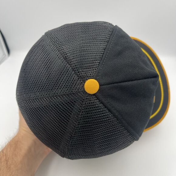 Vintage Golden Sands Farm & Auto Three Striped Snapback Trucker Hat Cap Rare USA - Picture 9 of 15